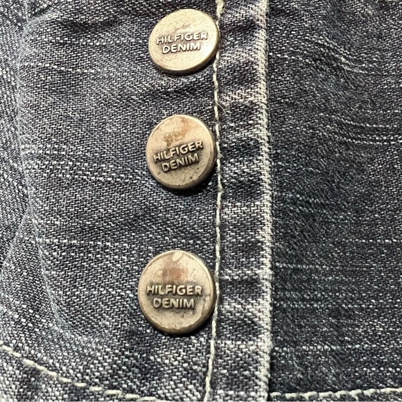 VINTAGE TOMMY HILFIGER Western Denim Shirt Medium - Picture 7 of 13